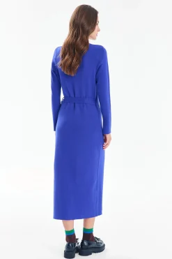 Sukienka dzianinowa midi London Blue