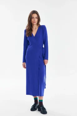 Sukienka dzianinowa midi London Blue
