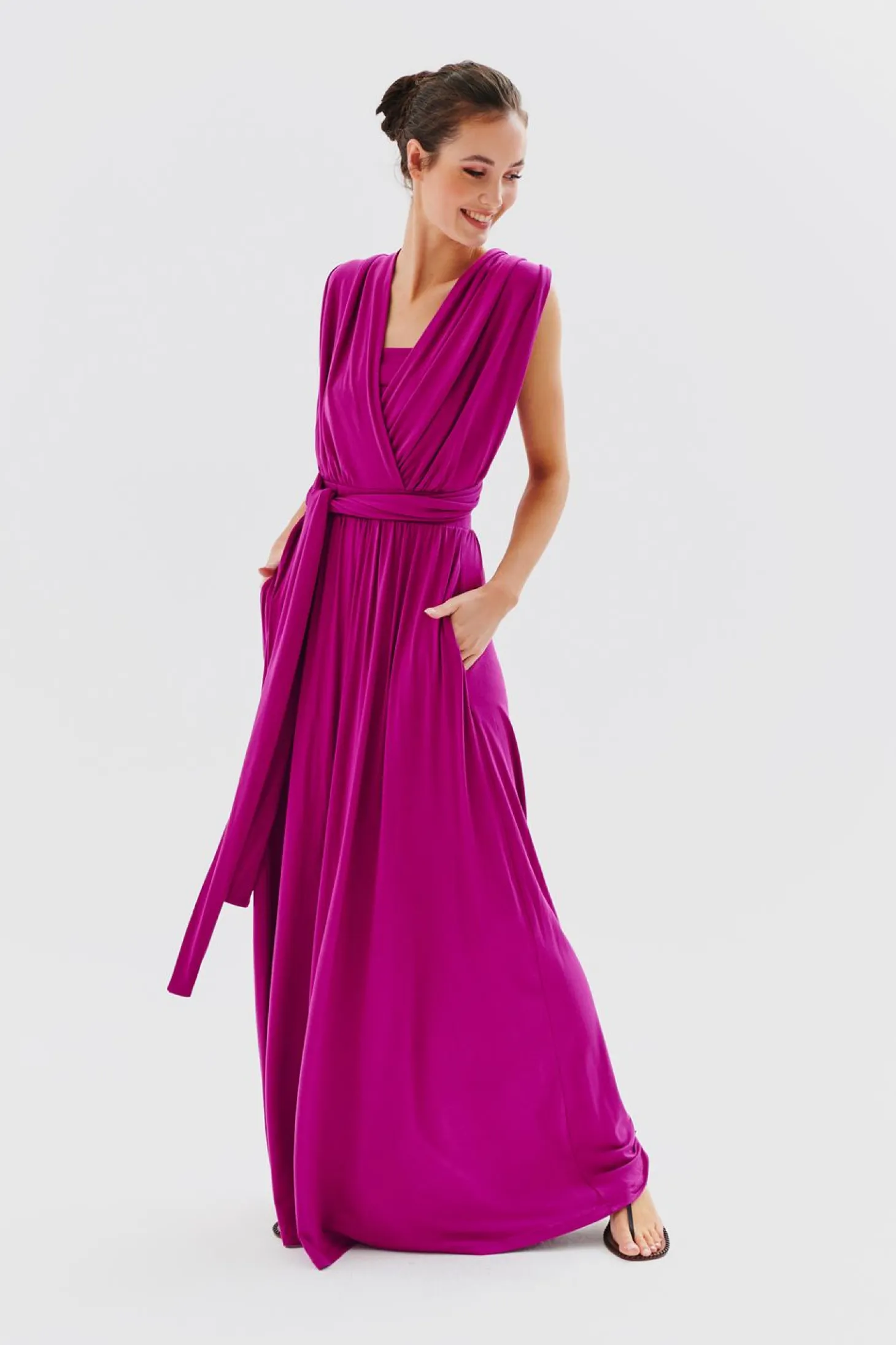 Sukienka infinity maxi Magenta Love