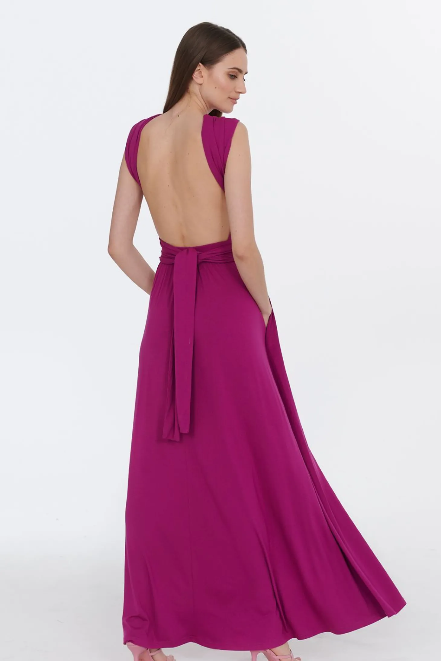 Sukienka infinity maxi Magenta Love