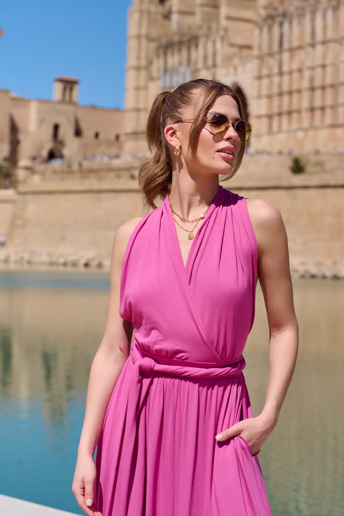 Sukienka infinity maxi Rose Amour