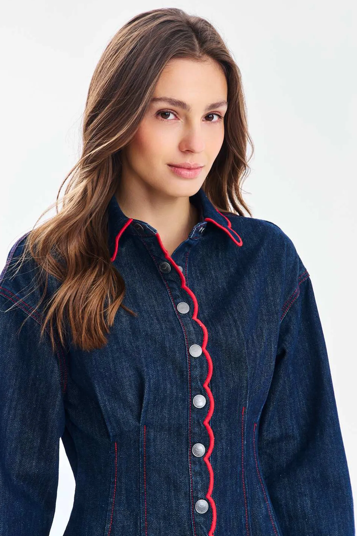 Sukienka jeansowa mini Swinging Stitch