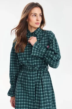 Sukienka koszulowa mini Tartan Rebel