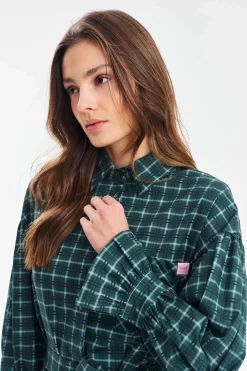 Sukienka koszulowa mini Tartan Rebel