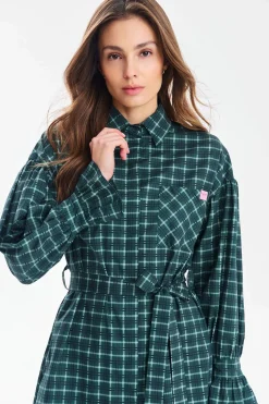 Sukienka koszulowa mini Tartan Rebel