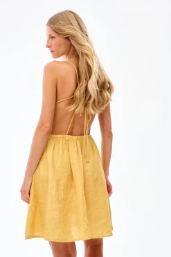 Sukienka lniana mini Sun Soaked