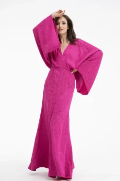 Sukienka maxi Blooming Fuchsia
