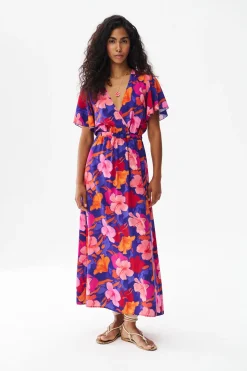 Sukienka midi Painted Peony