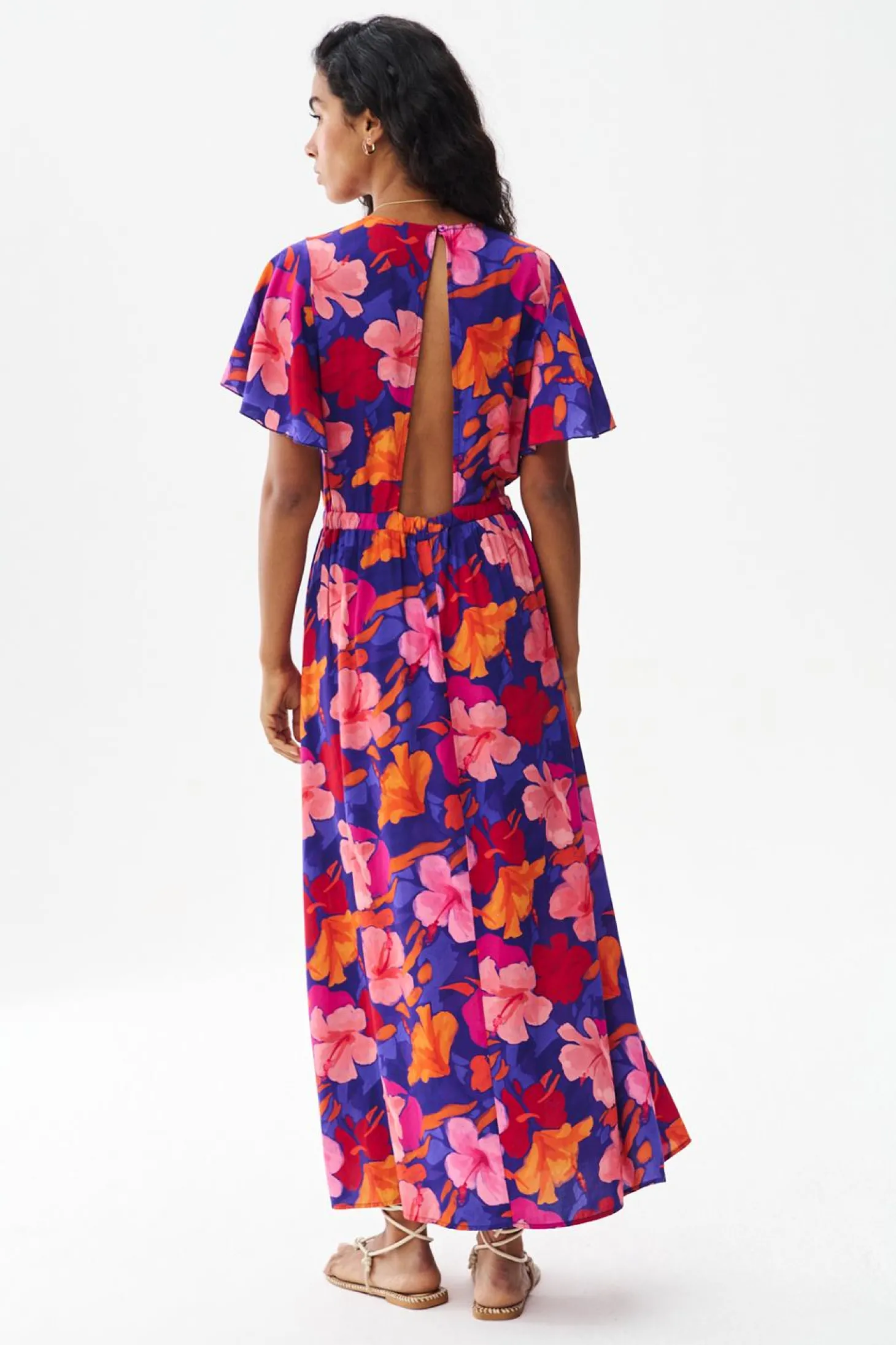 Sukienka midi Painted Peony