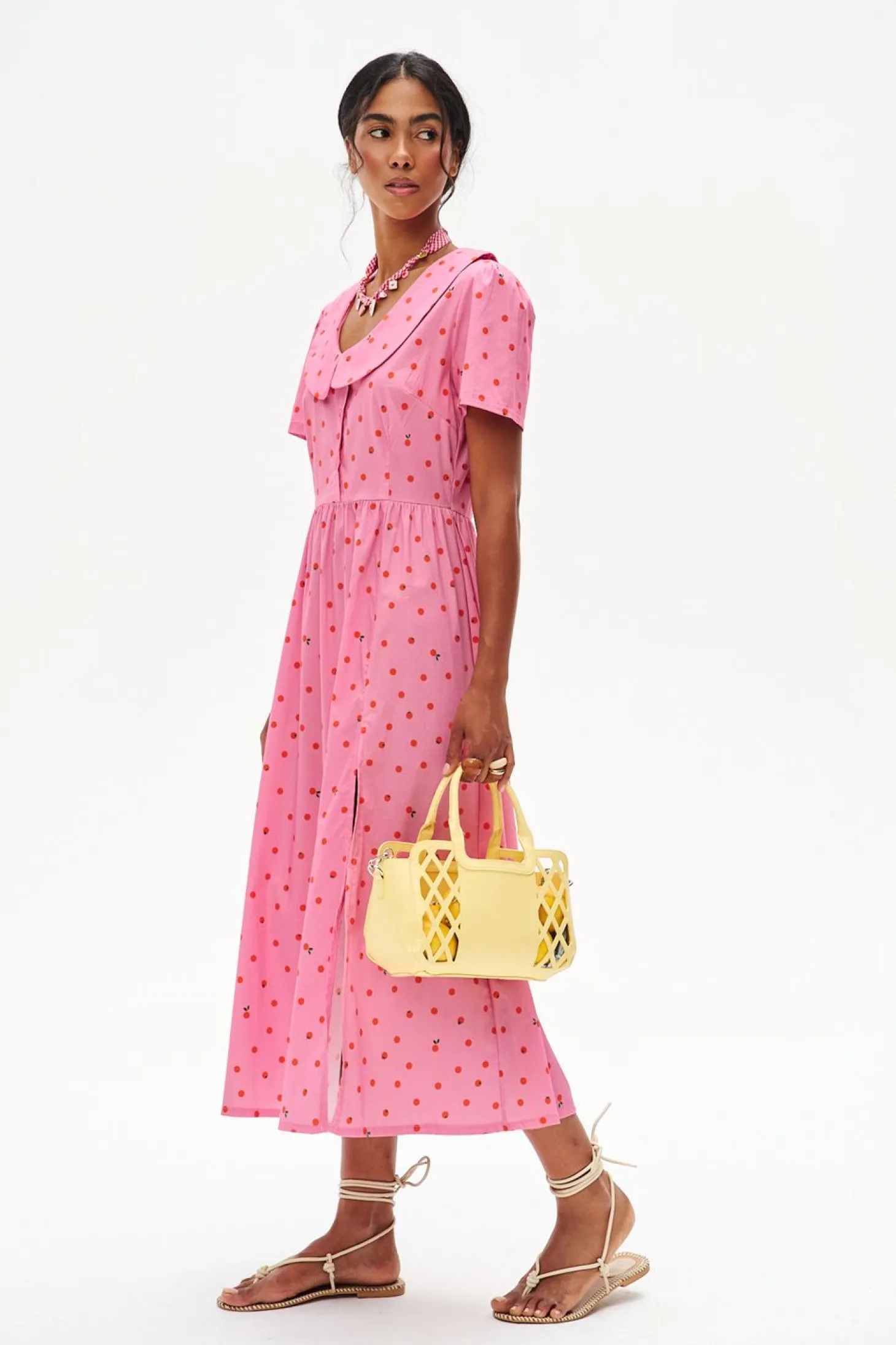 Sukienka midi Pink Pomodorini