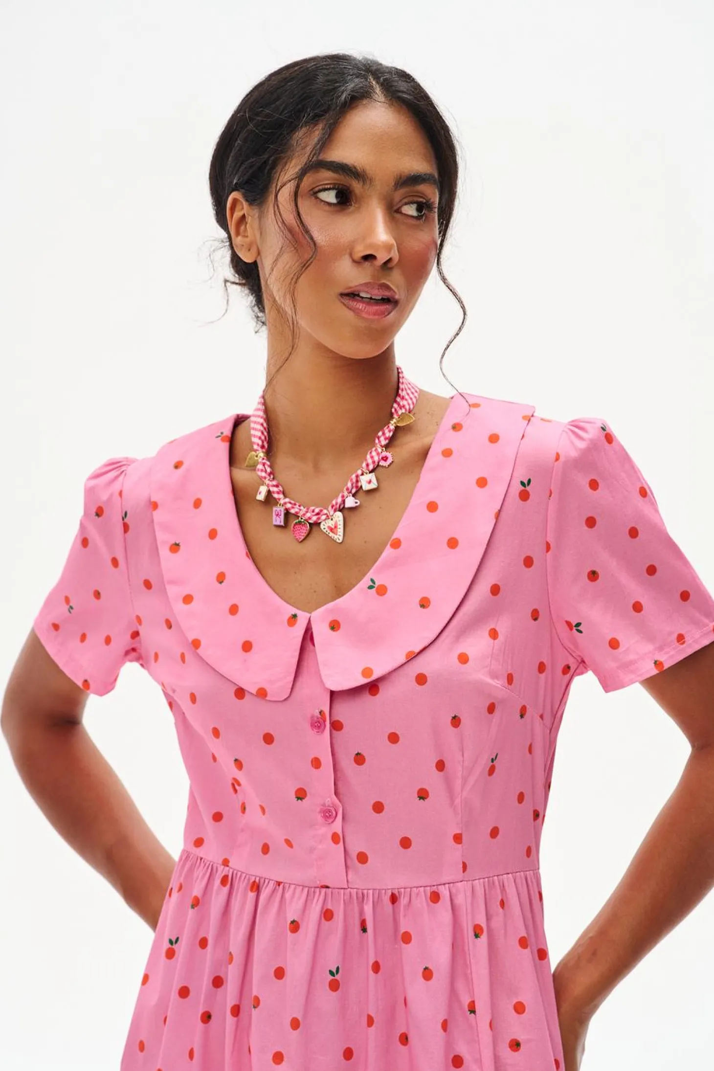 Sukienka midi Pink Pomodorini