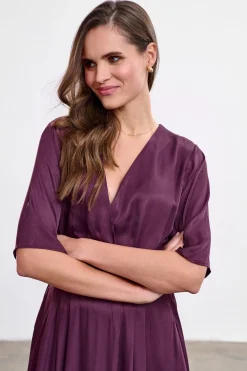 Sukienka midi Plum Affair