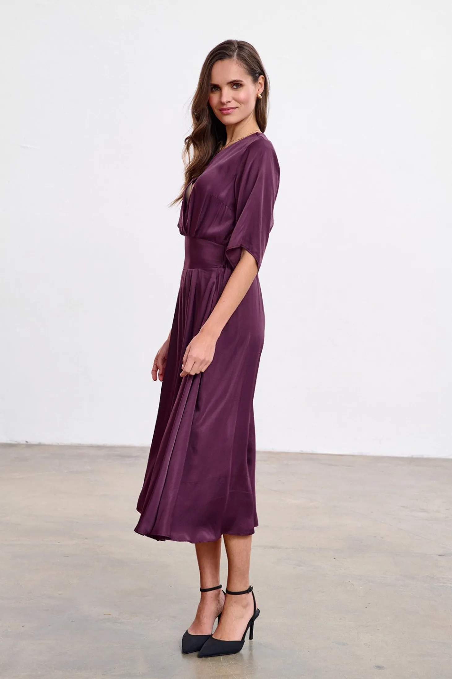 Sukienka midi Plum Affair