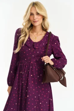Sukienka midi Plum Funghetti