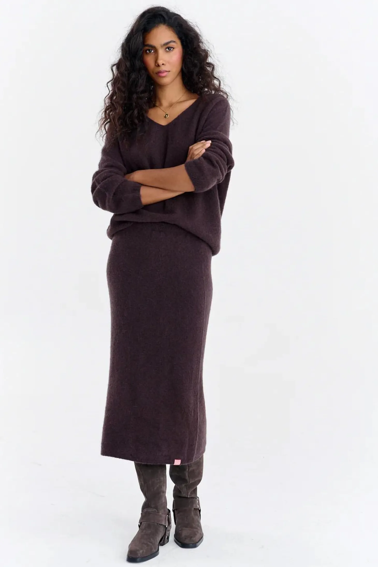 Sweter Espresso Bloom