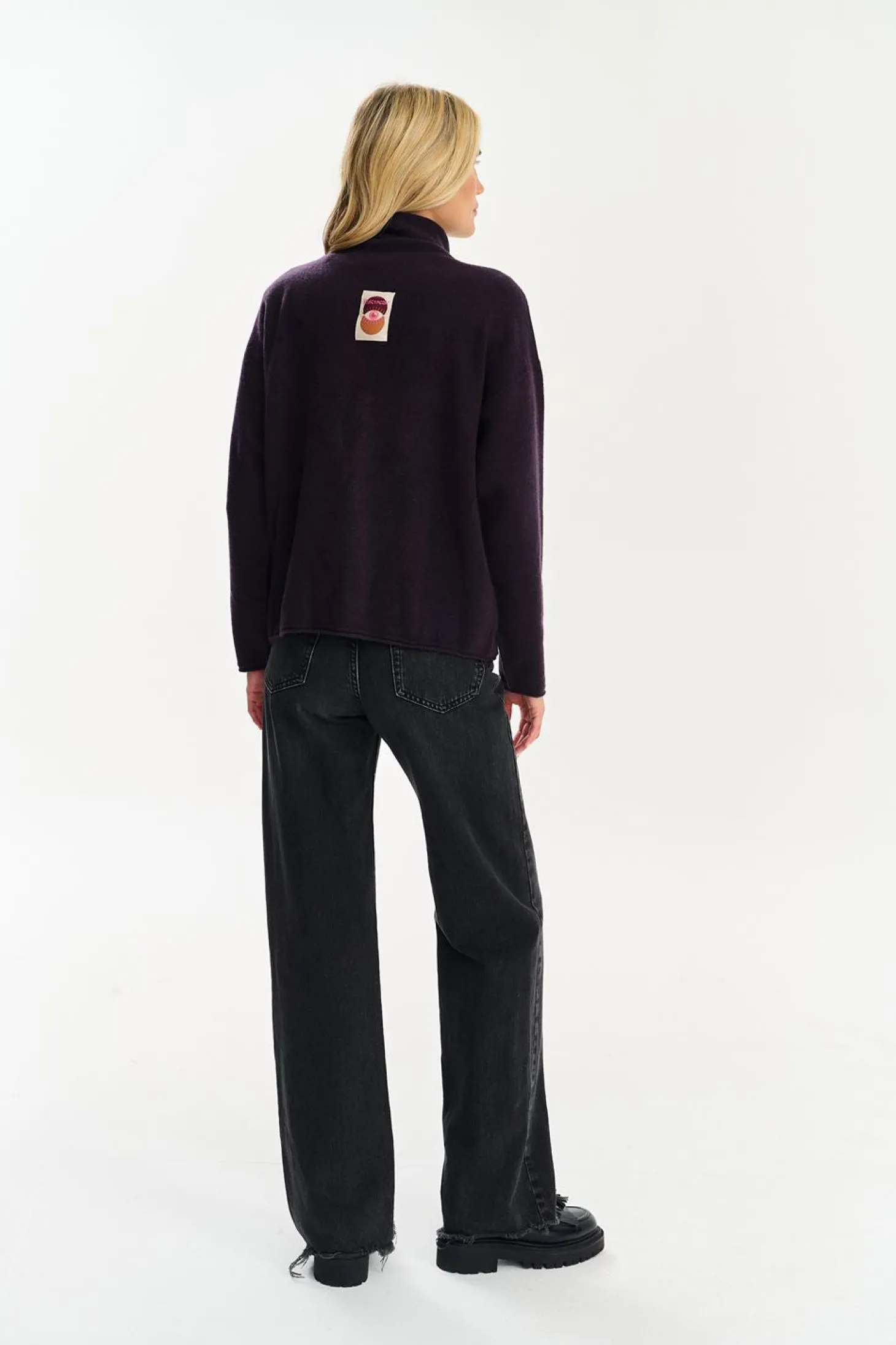 Sweter golf merino z kaszmirem Ganache