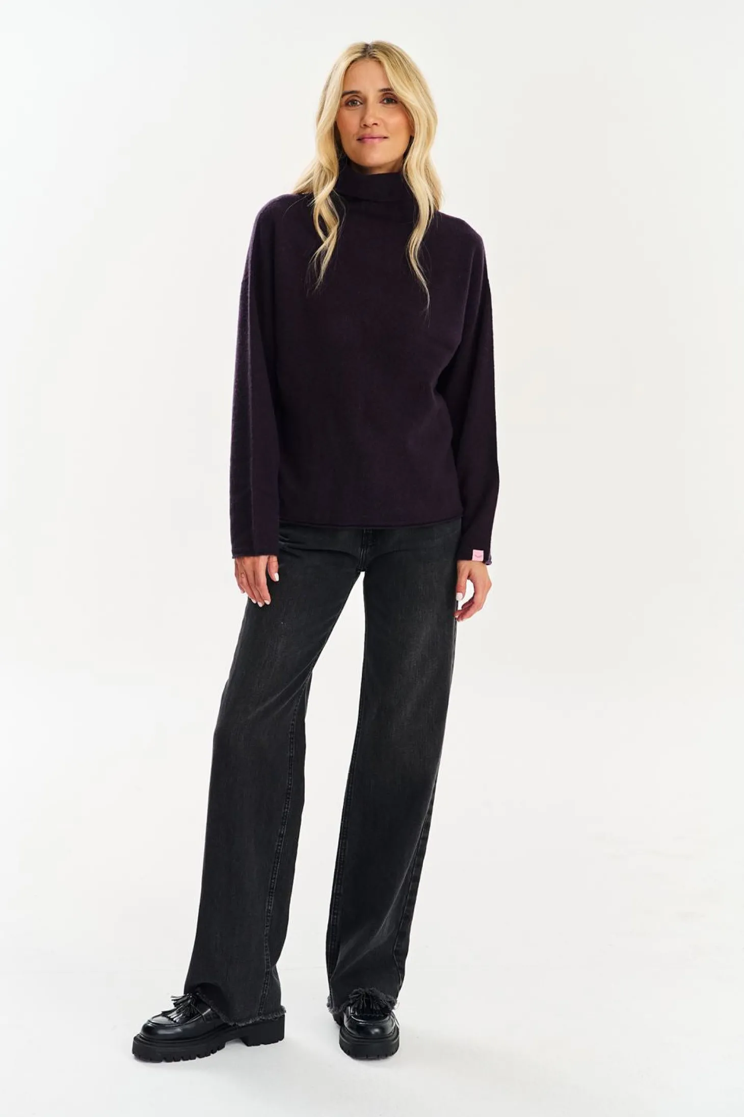 Sweter golf merino z kaszmirem Ganache