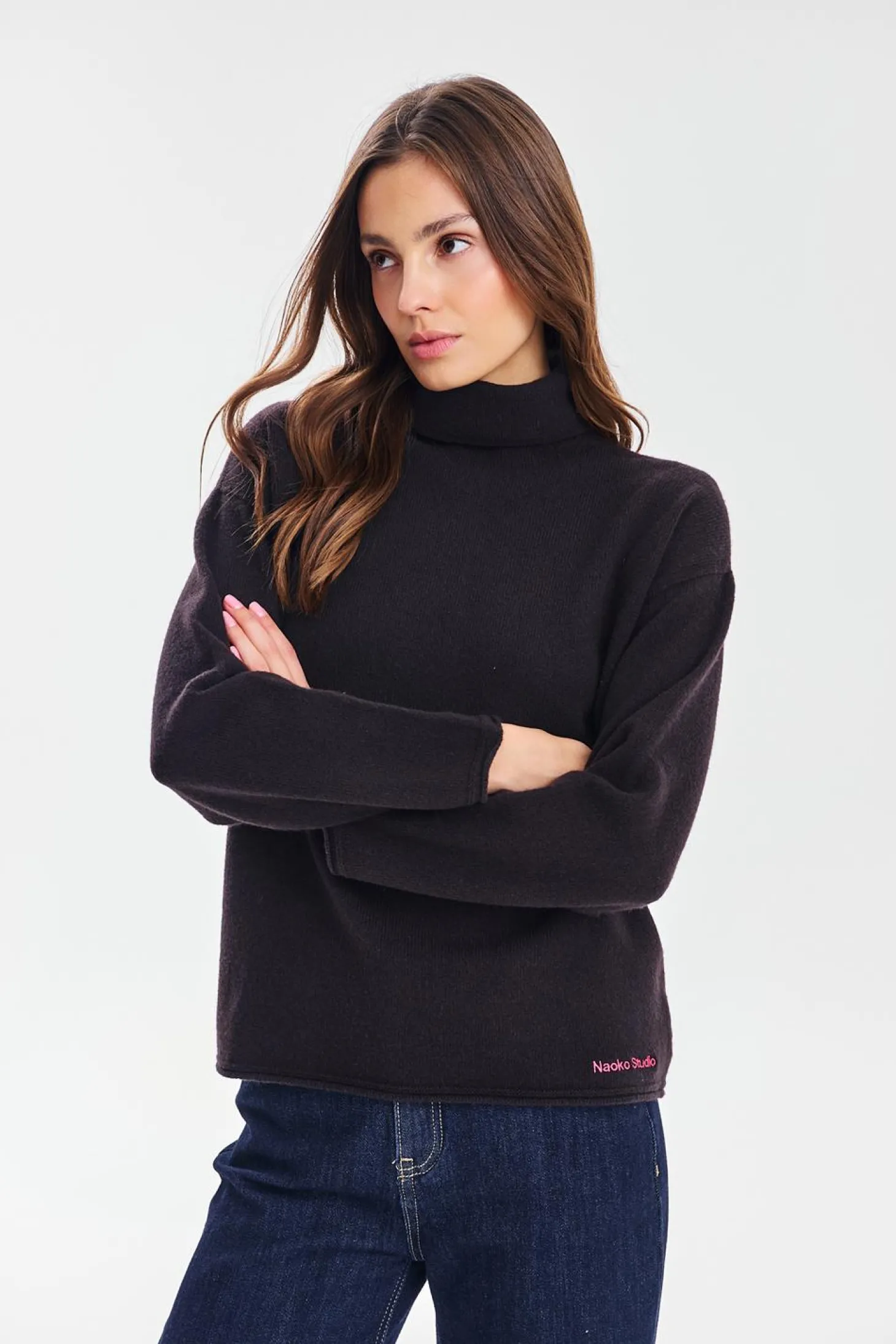 Sweter moherowy z golfem Cheyenne