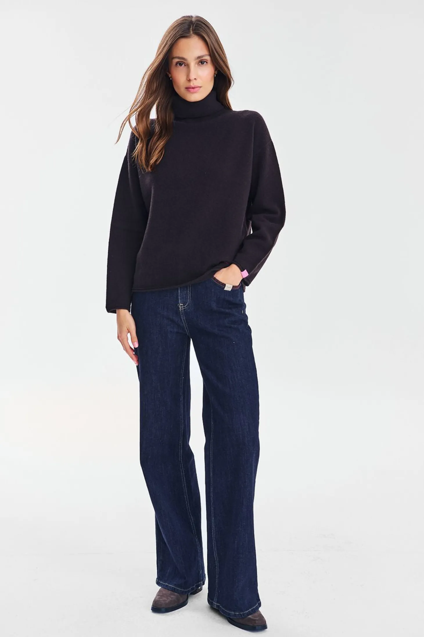 Sweter moherowy z golfem Cheyenne