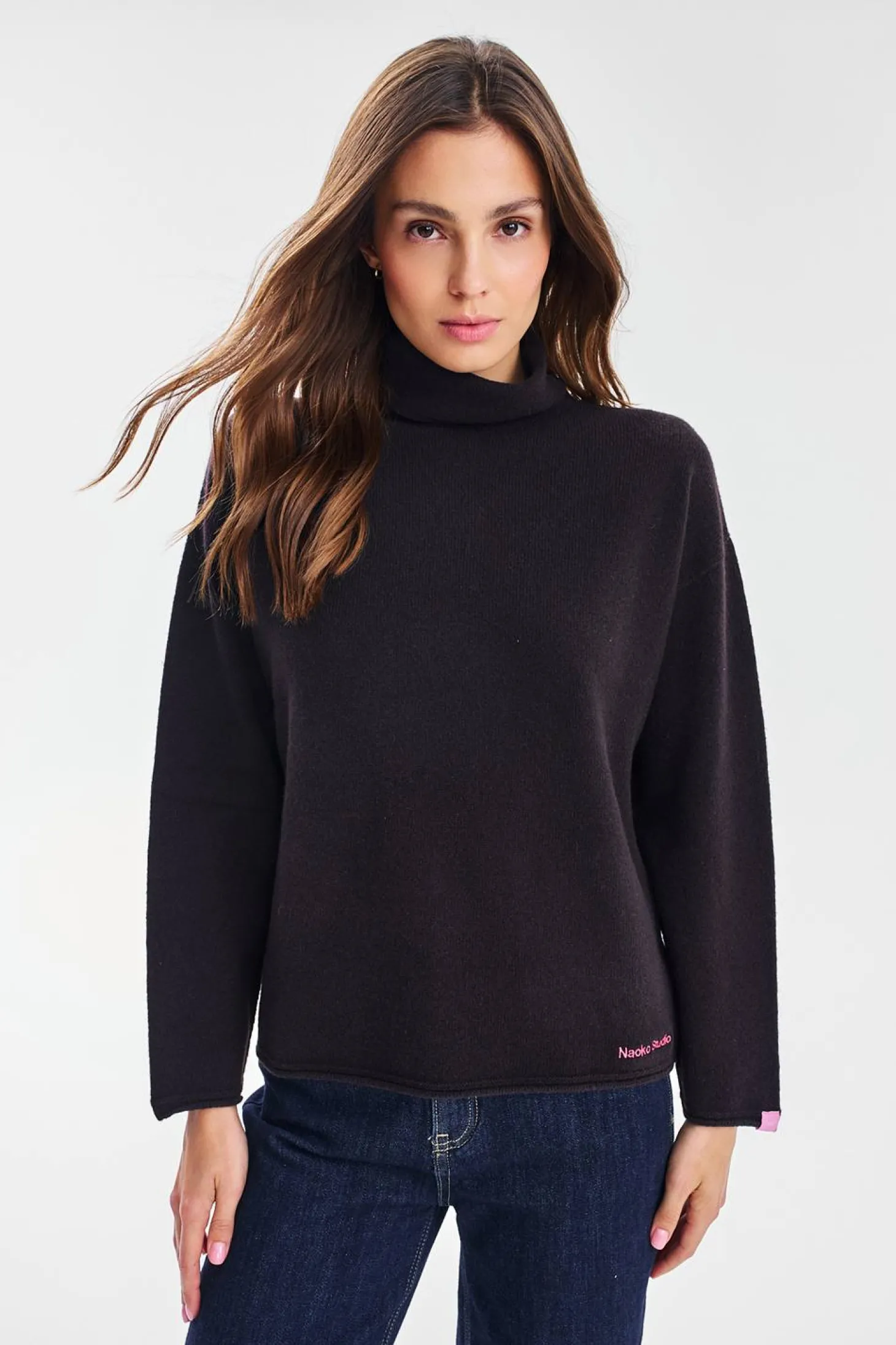 Sweter moherowy z golfem Cheyenne