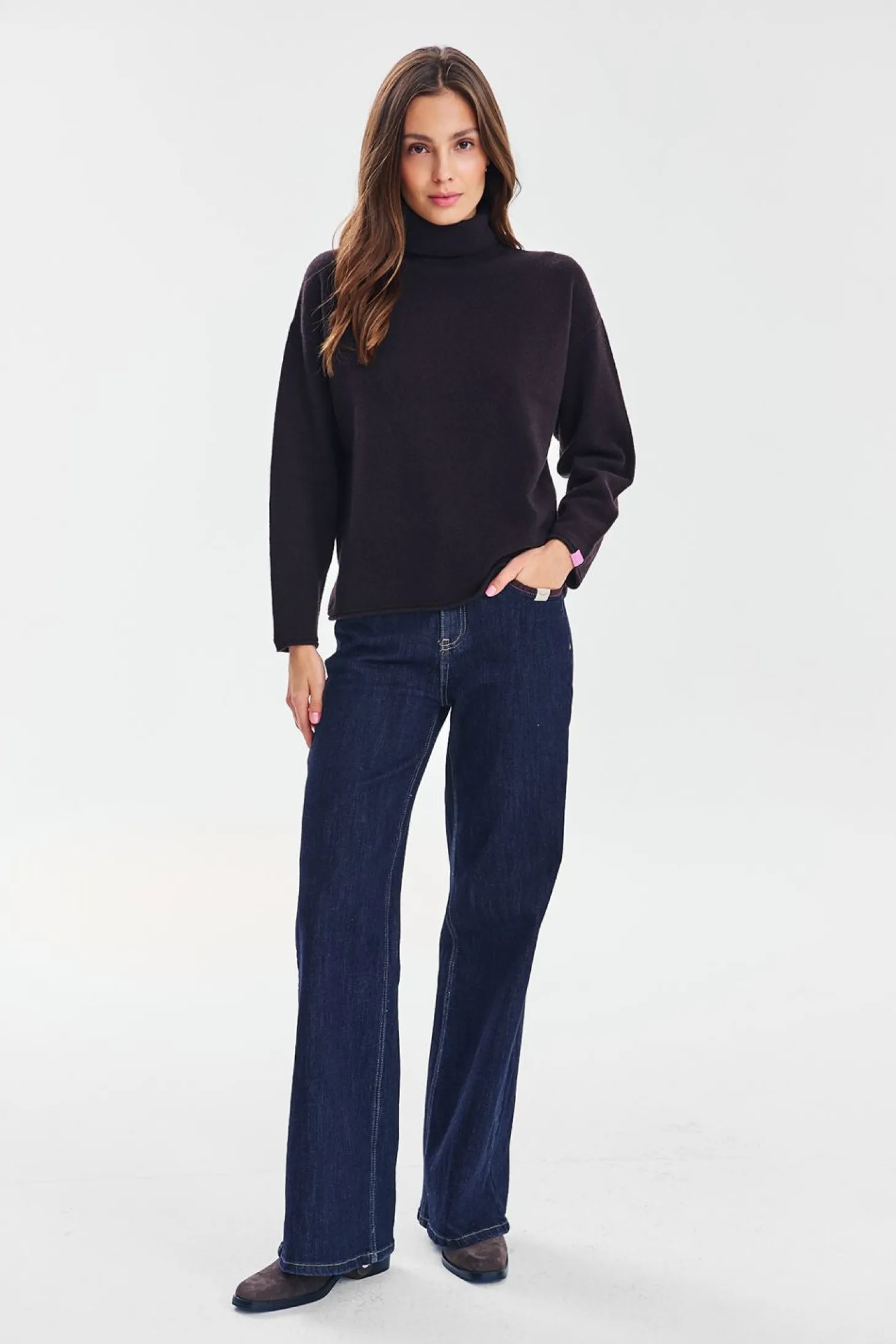 Sweter moherowy z golfem Cheyenne