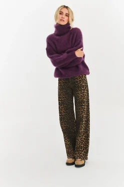 Sweter moherowy z golfem Nocturne