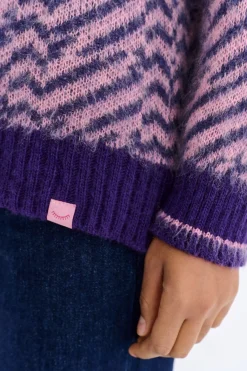 Sweter polo z moherem Touch of Mood