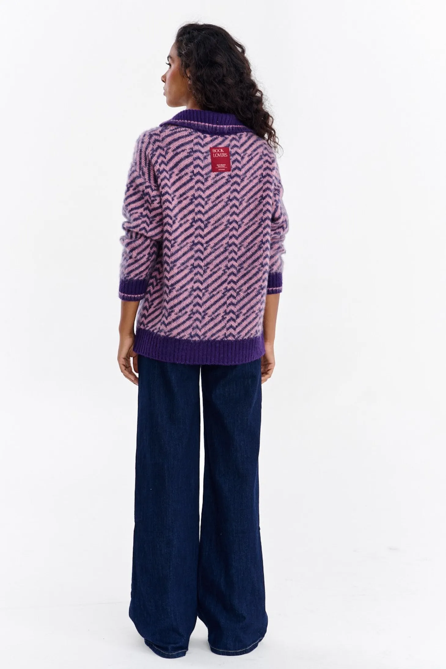 Sweter polo z moherem Touch of Mood