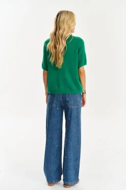 Sweter z krótkim rękawem Jadeite