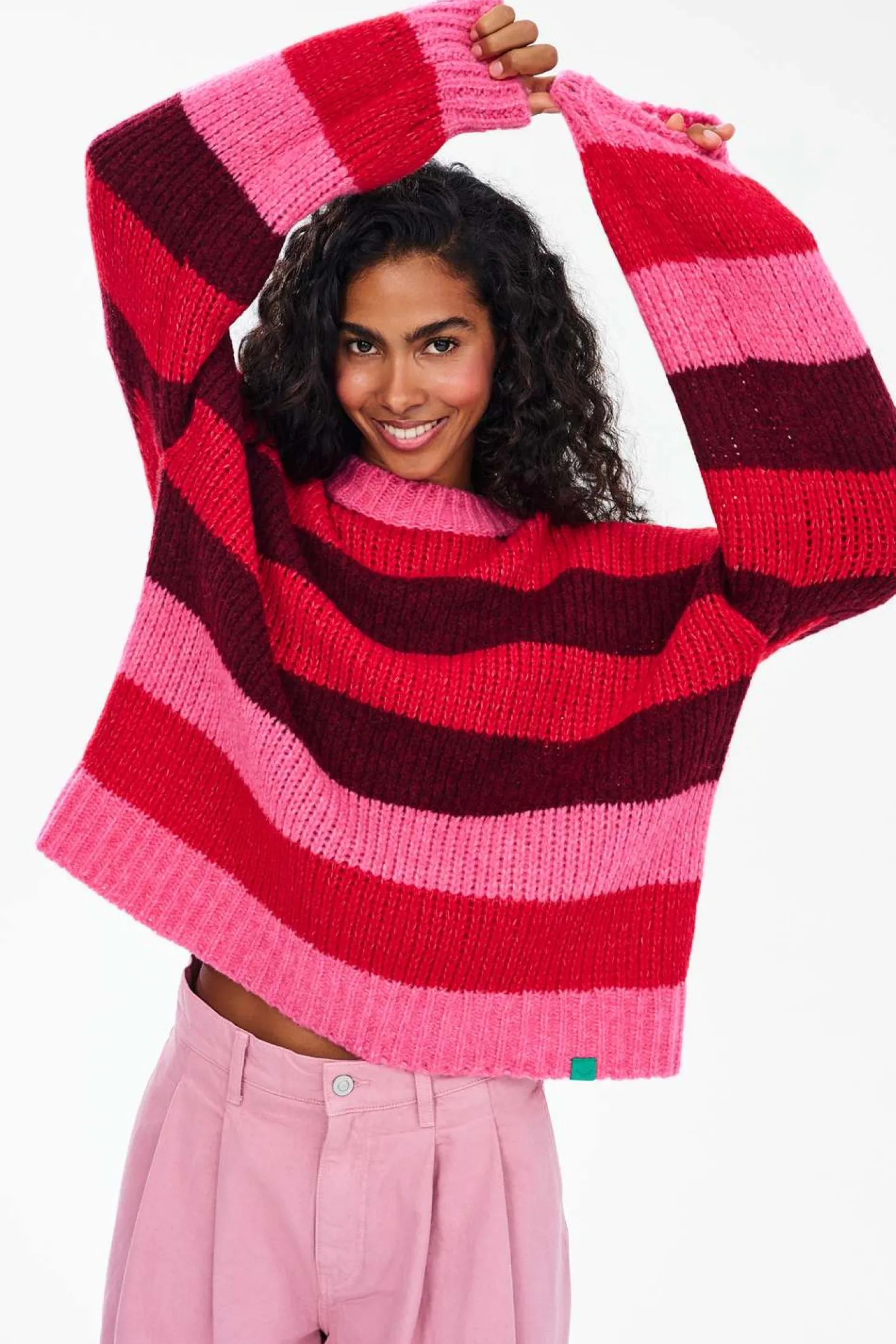 Sweter z wełną Berry Flame