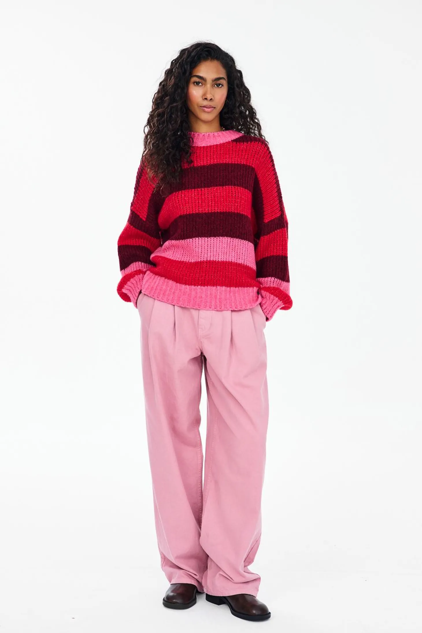Sweter z wełną Berry Flame