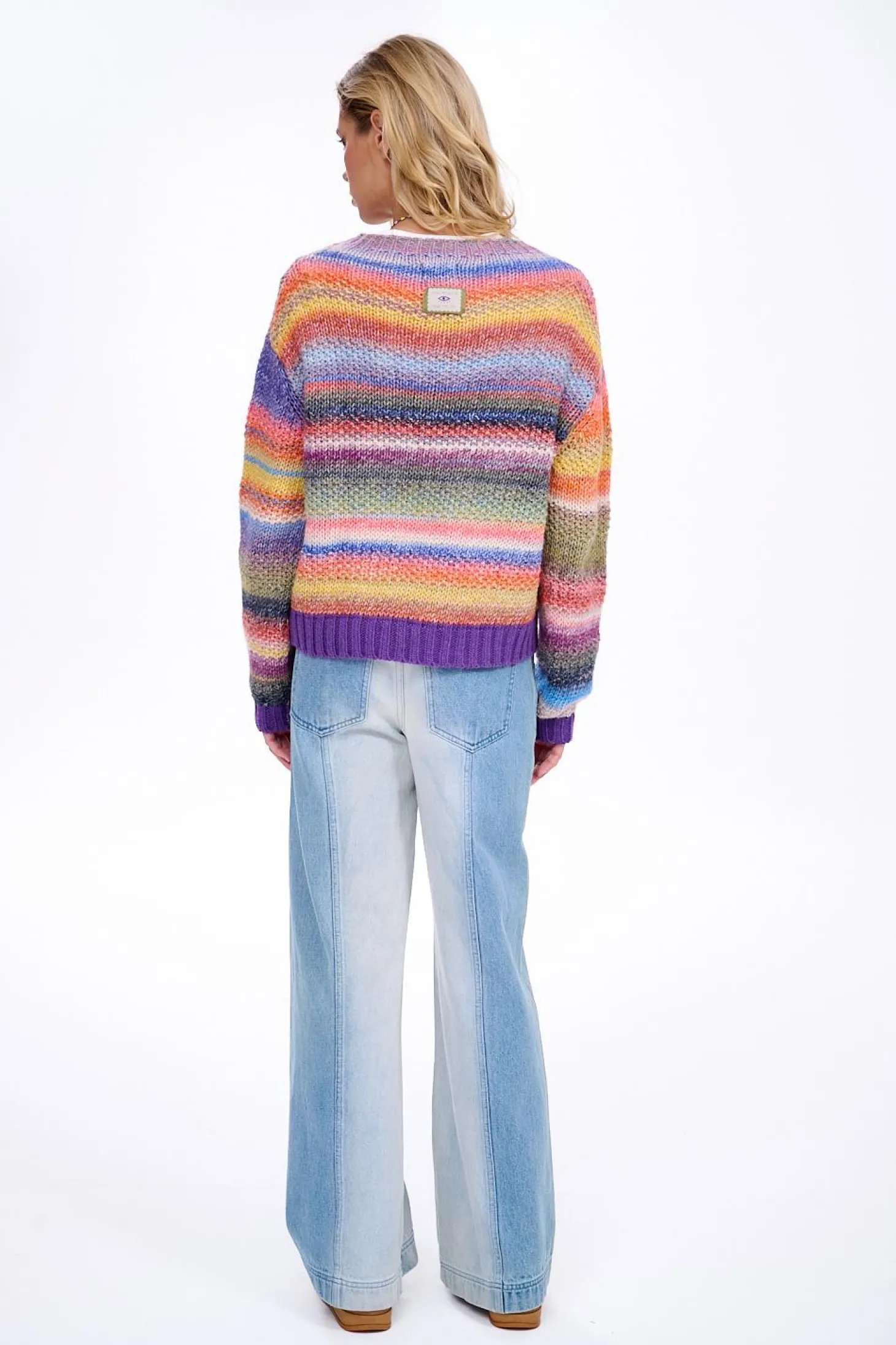 Sweter z wełną Retro Glam