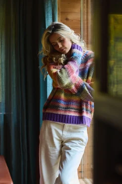 Sweter z wełną Retro Glam