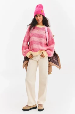 Sweter z wełną Strawberry Cream