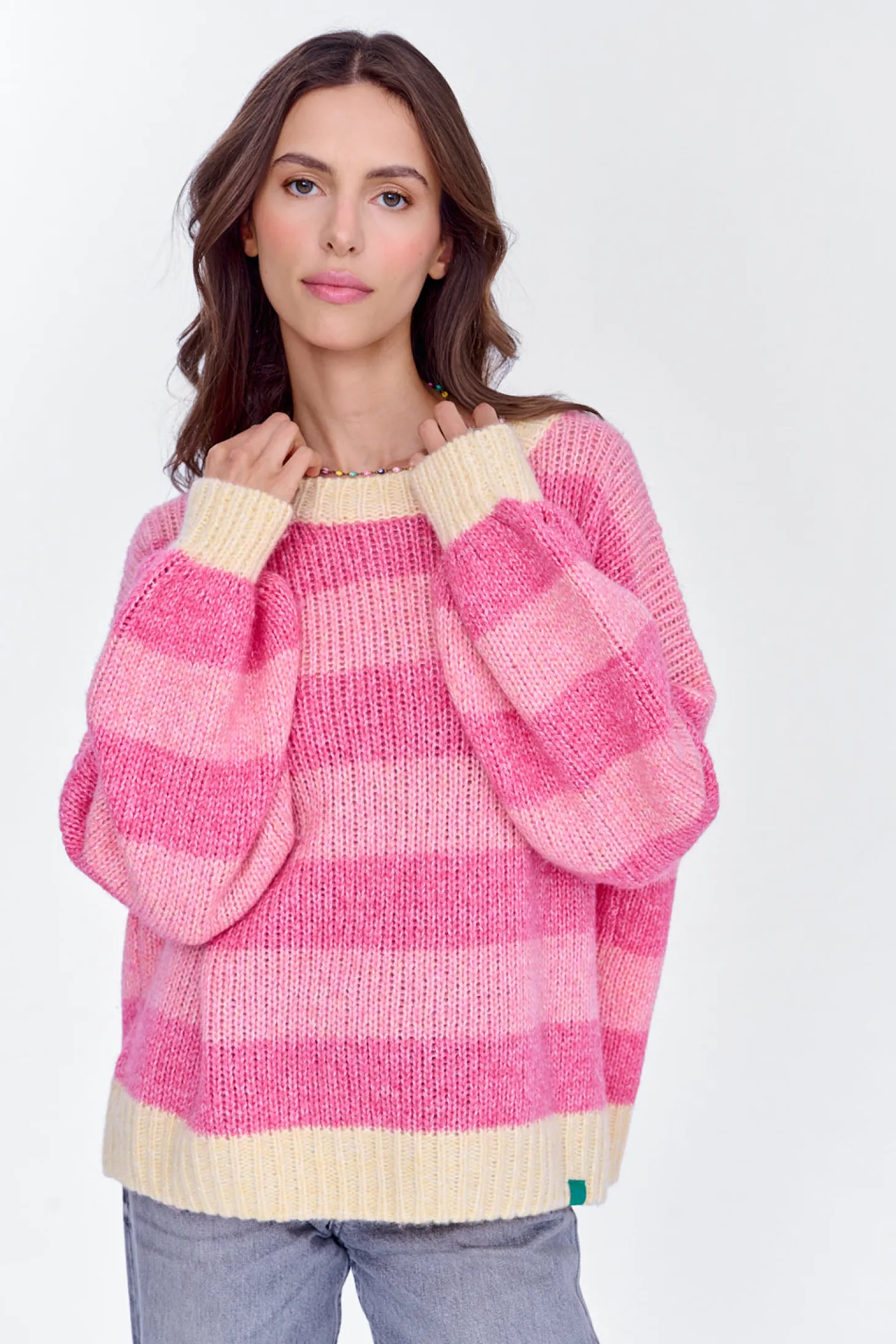 Sweter z wełną Strawberry Cream