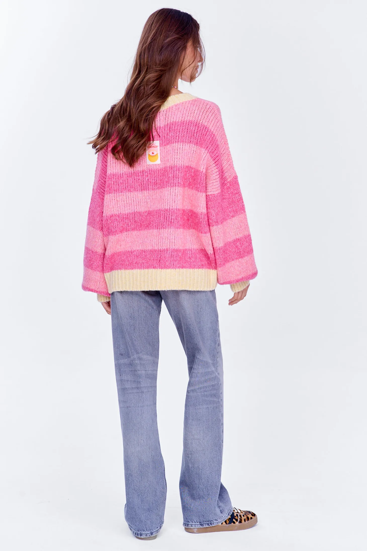Sweter z wełną Strawberry Cream