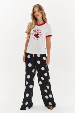 Szerokie spodnie Lucky Dots