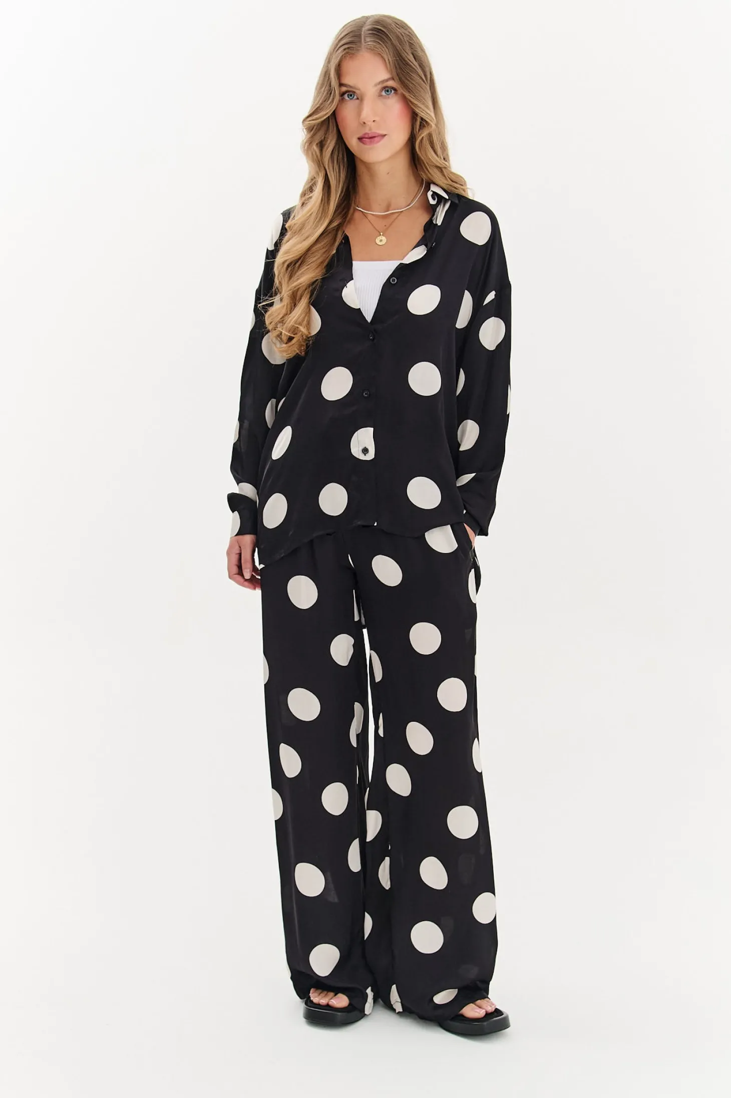 Szerokie spodnie Lucky Dots