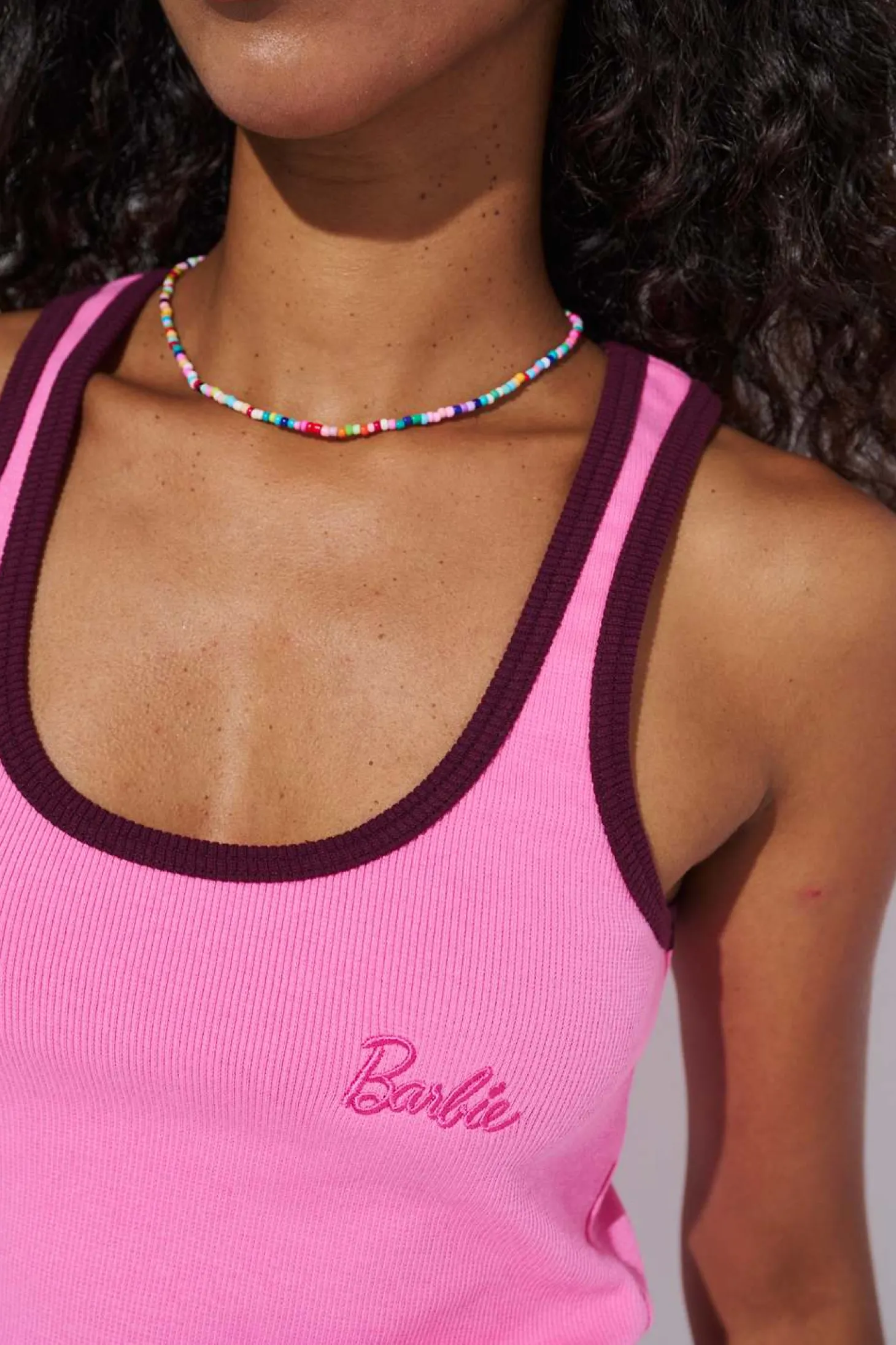 Top bokserka Barbie Still Pink