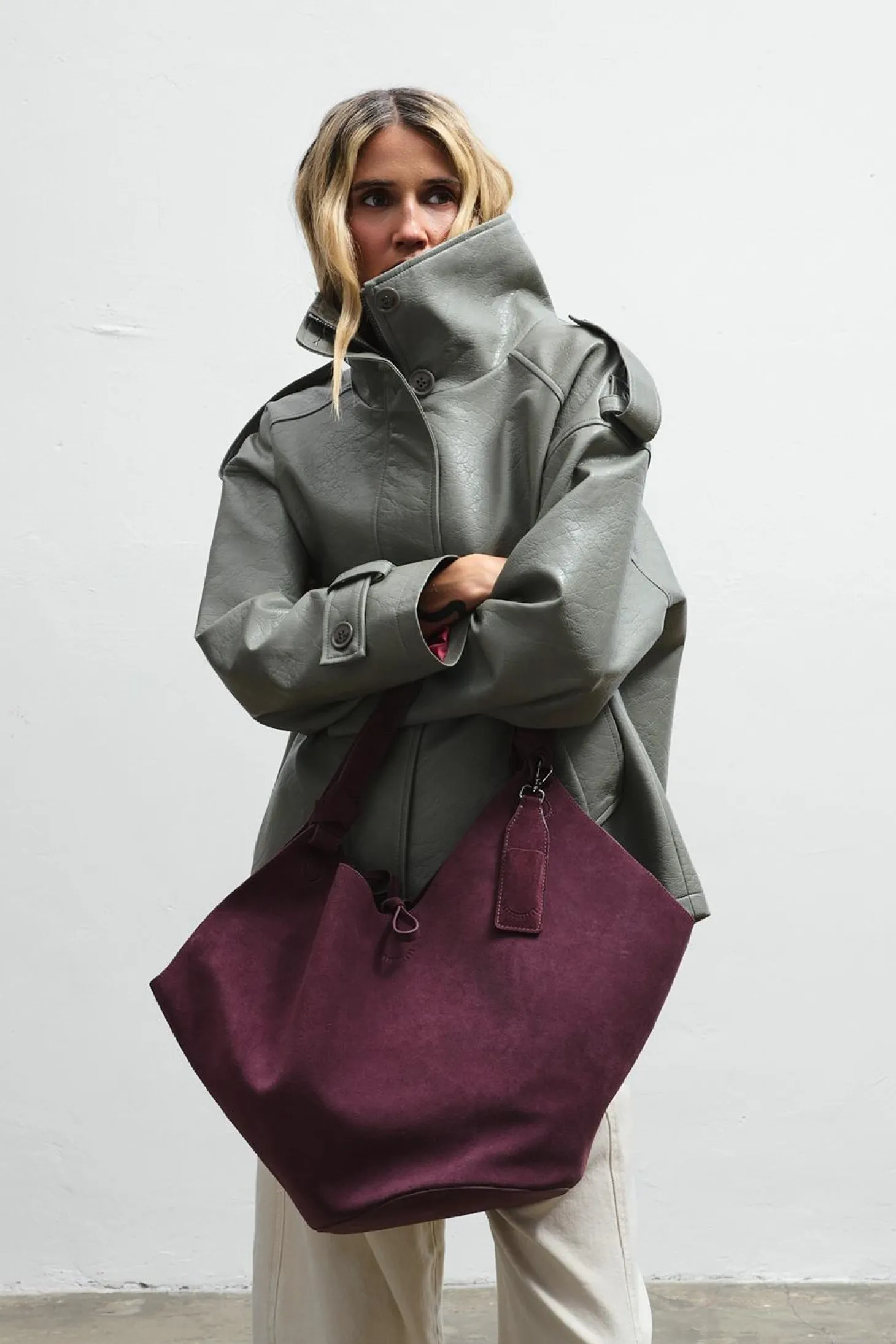 Torba skórzana zamszowa Pure Dimension
